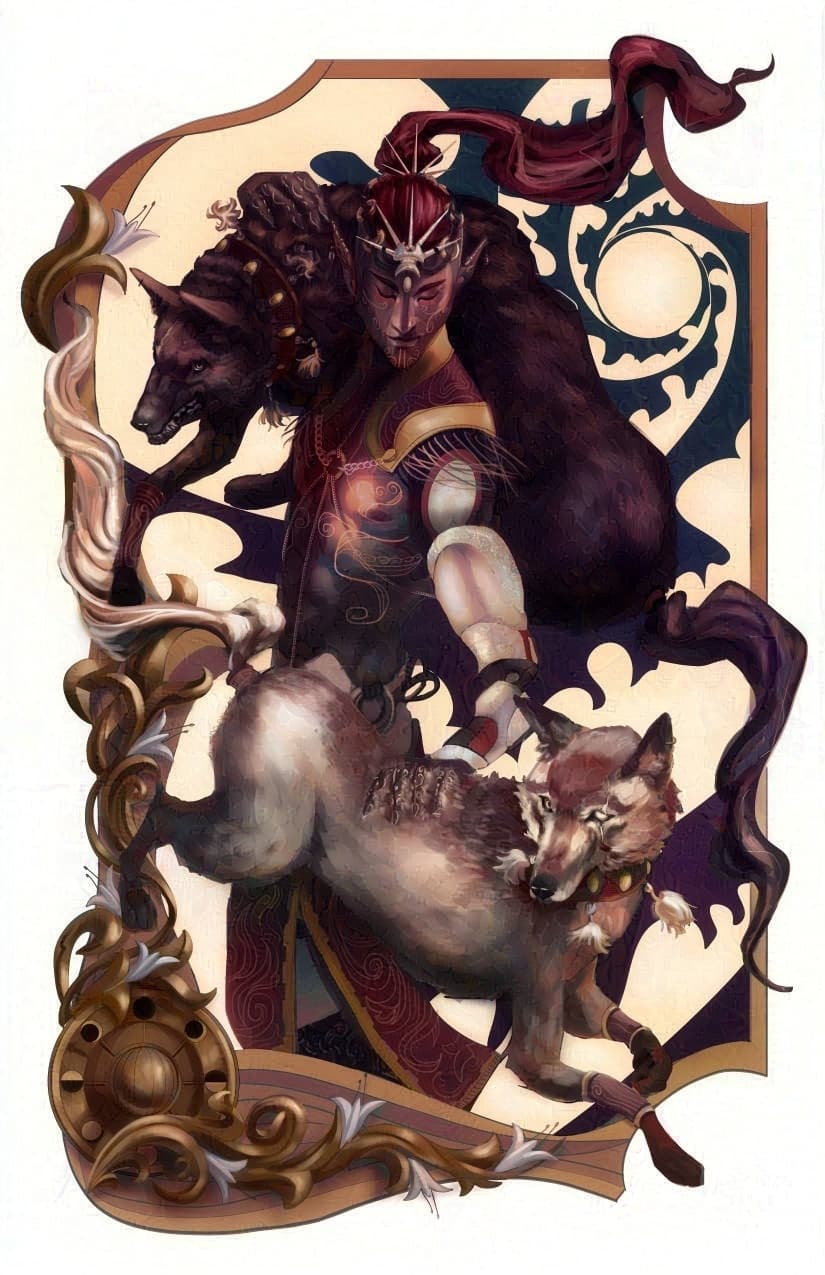 Hikkal is two wolves surrounding